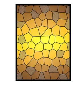 STAINED GLASS AMBER HIVE